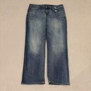 Buffalo David Bitton Driven Relaxed Straight Mens Jeans 36x30 Blue Medium Wash